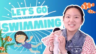 Learn English and Cantonese | Let's Go Swimming | Baby & Toddler Educational Video