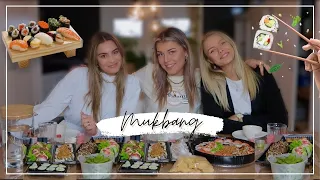 MEGA SUSHI MUKBANG 🍣 Met ISABELLE & BO + JUICY Q&A | Sara Verwoerd