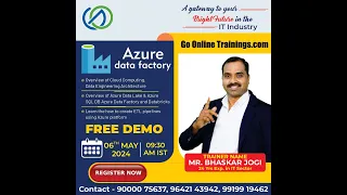 ADF Demo Part1 - May 6th 2024 | Bhaskar Jogi | Go Online Trainings | 90000 75637