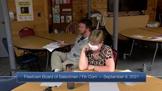 Board of Selectmen & Finance Comm. Meeting 9/9/2021