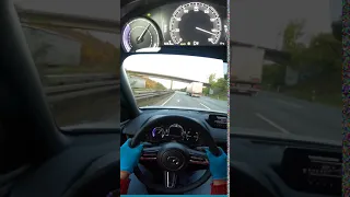 Mazda mx-30 (2021) Top Speed run on the german Autobahn #shorts