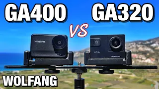 Wolfang GA400 VS Wolfang GA320 4K Action Camera Comparison!