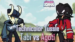 Technicolor Tussle pero es Tabi vs Agoti | Friday Night Funkin