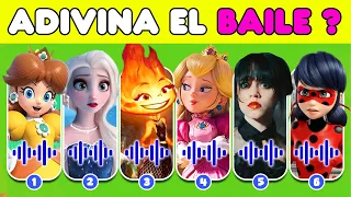 ¿Puedes Adivinar Quién Está Bailando 🍄✨💎 Elemental,Merlina, Ladybug,Skibidi, Princesa Peach,Cantar 2