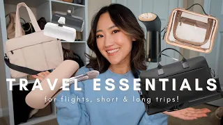 MY TRAVEL ESSENTIALS: life changing travel must haves for flights, short & long trips! ✈️