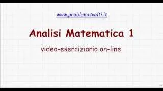 Analisi Matematica 1 - Lista 12 - Prob. 12