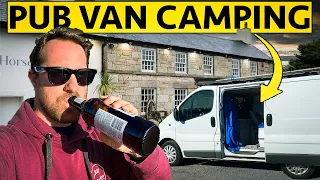 DON'T DRINK AND DRIVE van camping at a pub