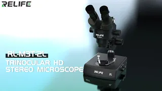 2020, popular this! ! !RELIFE RL M3T-2L Trinocular HD Stereo Microscope With 2 LED sources
