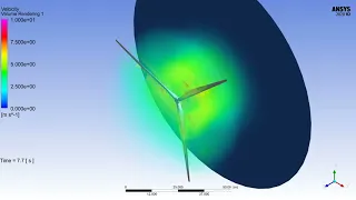 ANSYS Fluent - Simulation of a Wind Turbine using 6 DOF