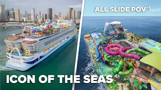 All water slide POV’s on Icon of the Seas! (Category 6 waterpark)