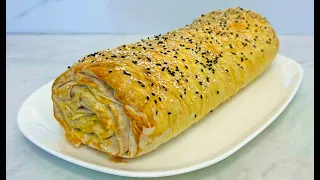 ШЕДЕВРАЛЬНЫЙ РУЛЕТ из Лаваша с Курицей и Грибами Красивый и Очень Вкусный!!! / Lavash Roll