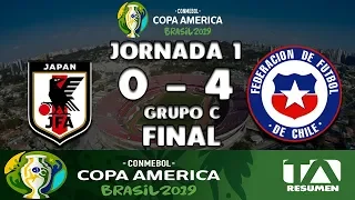 Japón (0 - 4) Chile - Grupo C - Jornada 1 - Copa América Brasil 2019