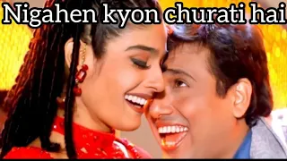 Nigahe Kyu Churati Hai Hindi Song || Govinda Ravina Tandon || Movie Dulhe Raja || Hindi Song ||