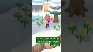 Make sure to chop your trees! #shorts #animalcrossing #$$$