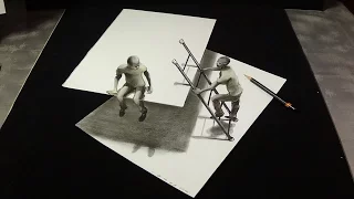 😯Incredible Drawing this is Impossible ... 3D Trick Art on Paper - VamosART