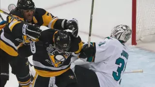 Rust & Sheary score in 1:02 in Game 1 of Stanley Cup final