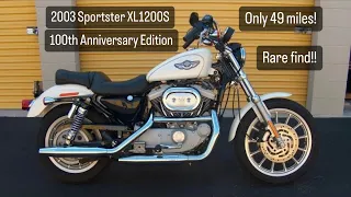 2003 Sportster XL1200S 100th Anniversary Edition - 49 miles! Rare Find! #sportster #sportster1200