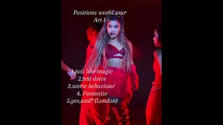 Positions world tour concept (audio only) (act 1) #arianagrande #positions #concept