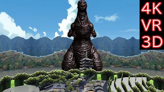 【MMD VR180】ゴジラ(Godzilla) 京都(Kyoto ) Part1