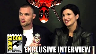 Comic Con 2015:  Ed Skrein & Gina Carano's DEADPOOL Interview (HD) 2016