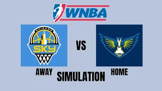 WNBA 2k 23 Full Match - Chicago Sky vs Dallas Wings - Simulation