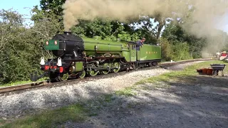 The Green Goddess at the Whistlestop Valley Weekend Steam and Diesel Gala, 9 September 2023