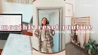 FEBRUARY RESET ROUTINE | goal setting, budgeting, content planning & deep cleaning