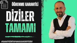 Diziler Konu Anlatımı | Tek video #öğrenmegarantili