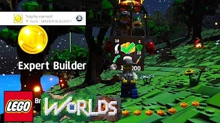 LEGO Worlds Becoming a MASTER BUILDER! Earning 100 Gold Bricks!