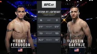 Free fight 249 justin gaethje vs Tony Ferguson highlight