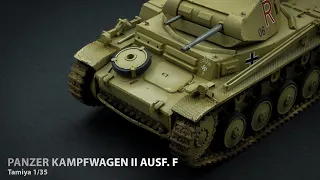 Building a Panzer Kampfwagen II Ausf. F/G Tamiya 1/35 Scale Model With Eduard Photo Etch