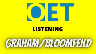 Graham/Bloomfield OET listening test with answers. OET 2.0 online classroom. updated  #OET