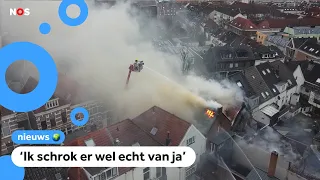Grote brand in Arnhem: woningen ontruimd en basisschool dicht