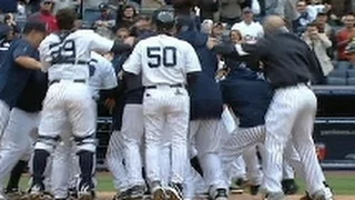 MIN@NYY: Damon launches a walk off homer to right