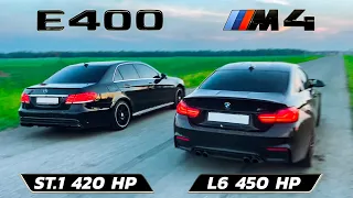 Mercedes E400 vs BMW M4 vs AMG CLA 45 vs Audi TT st.2  + Cadillac Escalade vs BMW X5