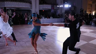 Austin Joson & Liza Lakovitsky Samba at the 2023 Eastern United States Dancesport Championships