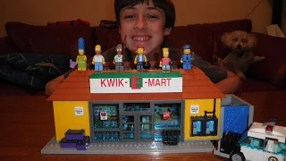 Building Lego Simpson's Kwik-E-Mart! (Real Time)