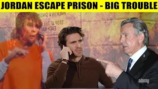 CBS Young And The Restless Jordan escapes from the burning prison - the Newman family is in danger