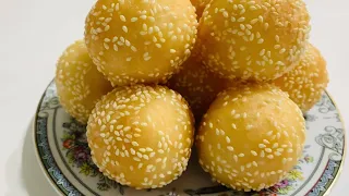 Quick, Simple and Delicious Crunchy Sesame Balls Recipe | Super-Fast & Easy to make | Street Food