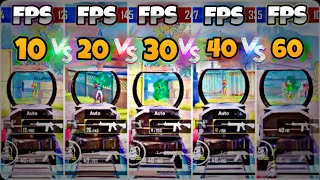 10 fps vs 20 fps vs 30 fps vs 40 fps vs 60 fps | PUBGMOBILE | BGMI