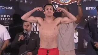 18 WINS 18 KO'S PENDING?! - VERGIL ORTIZ VS EGIDIJUS KAVALIAUSKAS / OFFICIAL WEIGH-IN & HEAD-TO-HEAD