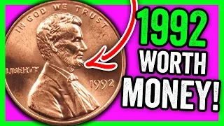 SEARCHING FOR SUPER RARE 1992 PENNIES WORTH MONEY - VALUABLE PENNY COINS!!