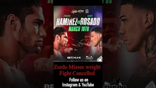GILBERTO RAMIREZ VS GABRIEL ROSADO Fight OFF Zurdo misses weight/ JoJo Diaz vs Gesta now main event