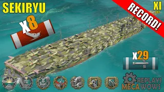 SUPERSHIP Sekiryu 8 Kills & 217k Damage | World of Warships Gameplay