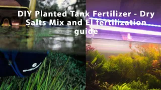 DIY Planted Tank Fertilizers - Dry Salts Mix and EI fertilization guide