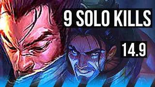 YASUO vs SYLAS (MID) | 9 solo kills, 1500+ games, Legendary, 35k DMG | BR Grandmaster | 14.9