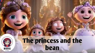 The princess and the bean: A tale of courage and friendship| English cartoons |@mario toons English