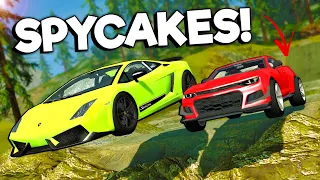 Spycakes & I Crashed $10,485,736 Worth of SUPERCARS! - BeamNG Multiplayer Mod