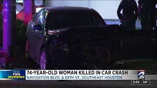 74-year-old woman killed in car crash in southeast Houston, police say