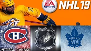 NHL 19 season mode: Montreal Canadians vs Toronto Maple Leafs (Xbox One HD) [1080p60FPS]